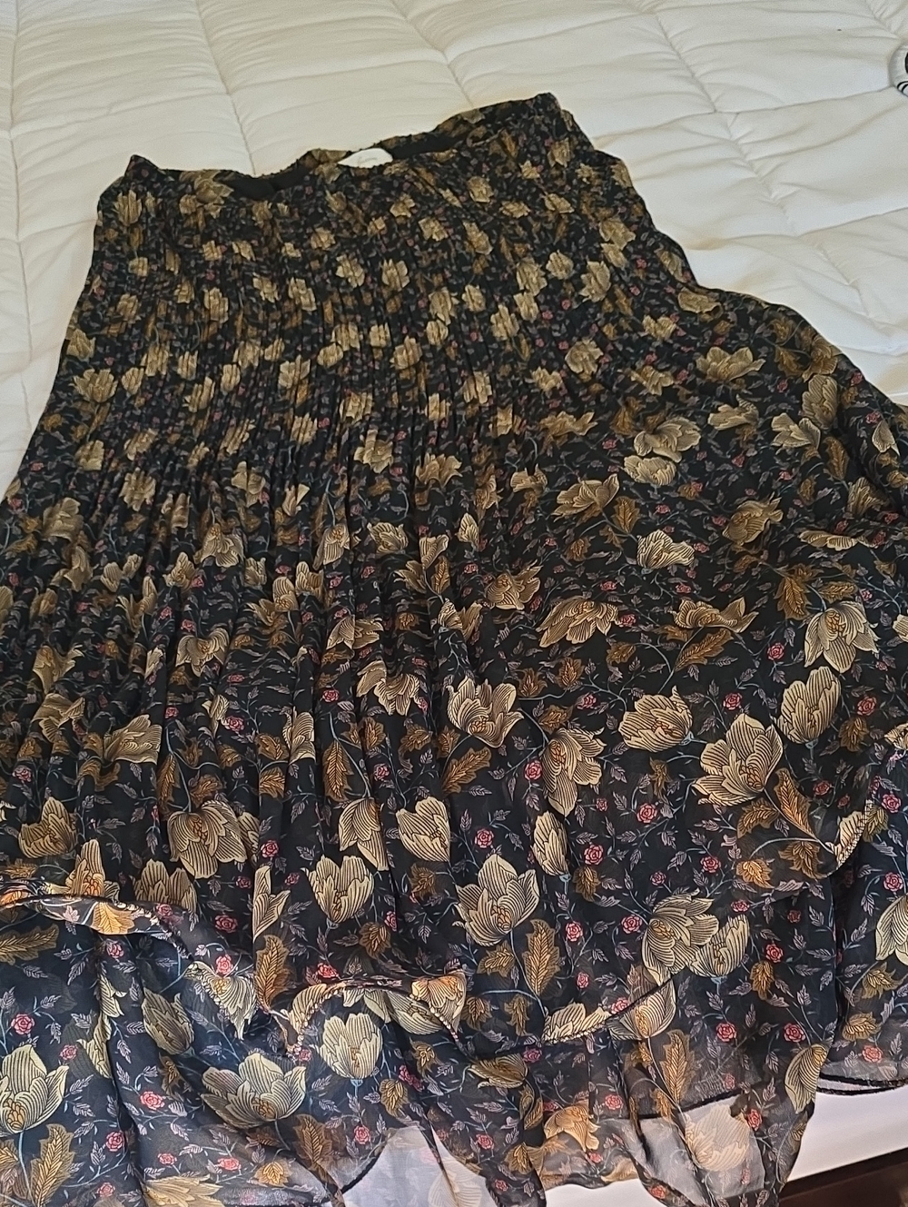 Floral Maxi Skirt Size L